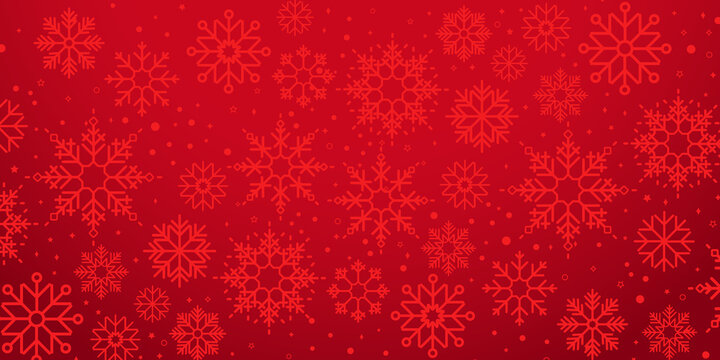 Christmas banner. New Year postcard. Snowflake on the background. Vector illustration