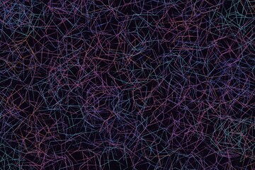 Colourful polygonal pattern on a dark background 