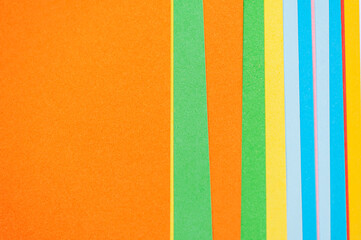 Multicolored bright backgrounds. View from above.