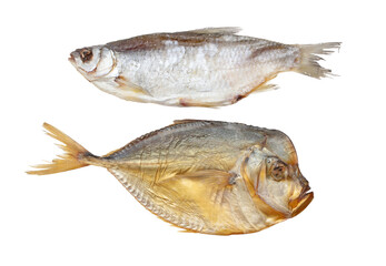 Smoked Dorado fish and dried roach