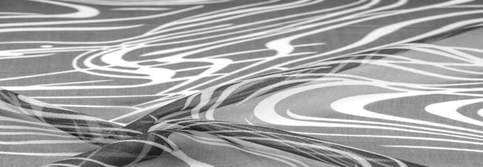 background texture, tissue, textile, cloth, fabric, web, black and white fabric delicate...