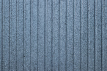 Wall surface. Aluminum blue plates. Textured coating