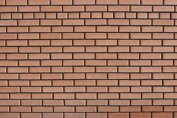 Light brown bricks. Texture for the wall. Background 