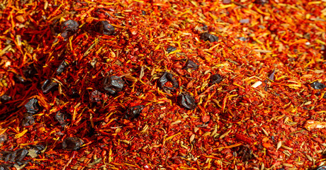 Seasoning for pilaf, In the days of the Abbasid caliphate, such methods of cooking rice first spread throughout a vast territory from India to Spain. Spanish Paella South Asian pilaf or Pulao Biryani