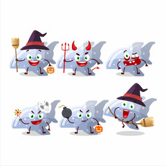 Halloween expression emoticons with cartoon character of plane blue gummy candy