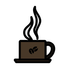 Smoking Cofee Cup Icon