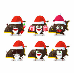 Santa Claus emoticons with plane chocolate gummy candy cartoon character
