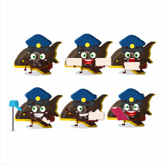 A picture of cheerful plane chocolate gummy candy postman cartoon design concept