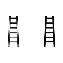 ladder icon. Simple illustration from furniture collection.  color editable