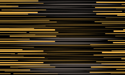 Different yellow and brown lines  on a black background