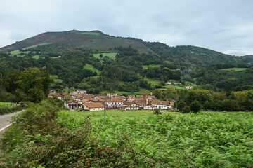 Fototapeta na wymiar Valle del Baztan en Navarra