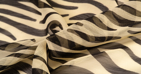 Collection of textural background, silk fabric, zebra skin in the African style. For the designer, sketch layout, decorator entourage.