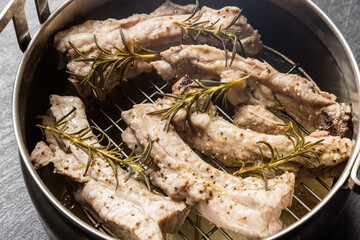 リブステーキ　American-style sparerib pork steak photo 