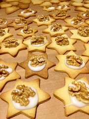 christmas cookies on the table