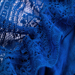 Background, texture, pattern, blue lace fabric, thin open fabric, usually made of cotton or silk,...