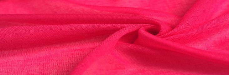 Texture silk fabric, red hollywood cerise THE BEST IDEAS FOR your projects: elegant and luxurious. There is no need for any special design. Mother's Day wedding anniversary Thanksgiving and more