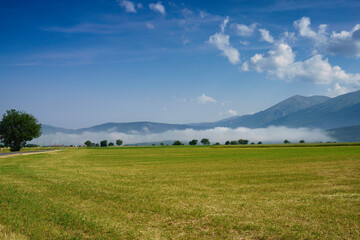 Fototapeta premium Landscape along the road from Norcia to Cittareale, Umbria