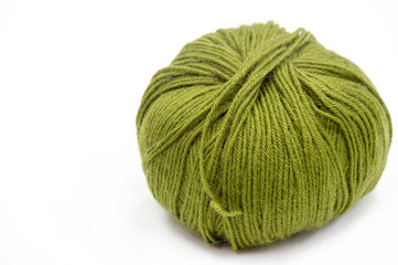 Sewing products. Roll of green wool yarn. This yarn has a great color and is suitable for...