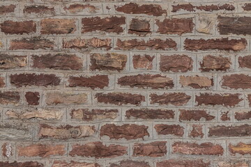 Stone wall texture background natural color. Closeup