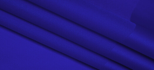 Blue silk fabric. Dark sapphire silk satin. Suitable for: your design, accessories. Clothes - sari,...