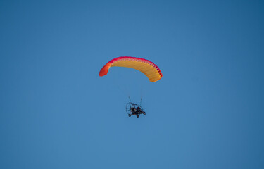 paraglider in the sky