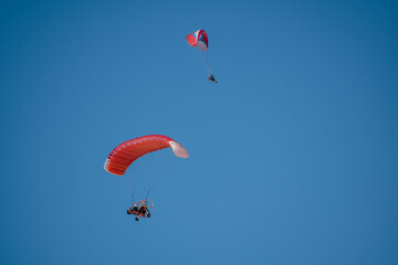 paraglider in the sky