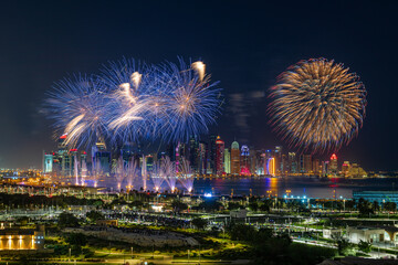 Qatar National Celebration Fireworks at Corniche 2021