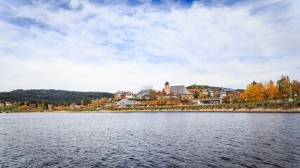 autumn black forest panorama lake