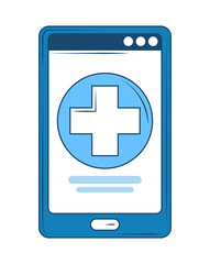 Obraz premium medical smartphone app