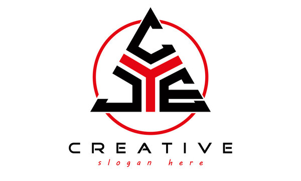 emblem badge with wings JCE letter logo design vector, business logo, icon shape logo, stylish logo template
