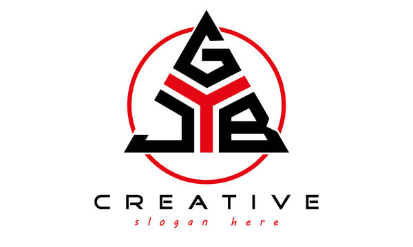 emblem badge with wings JGB letter logo design vector, business logo, icon shape logo, stylish logo template
