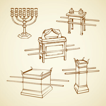 Altar. Vector drawing icon sign