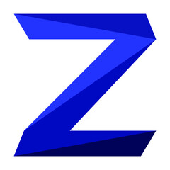 The illustration of alphabet letter Z logo vector design. Suitable for iconic logo.