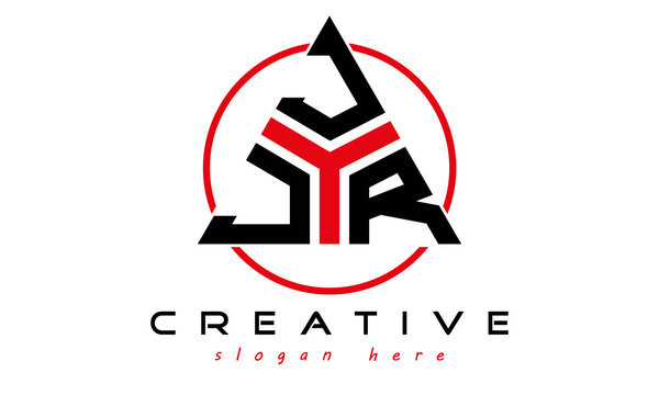 emblem badge with wings JJR letter logo design vector, business logo, icon shape logo, stylish logo template
