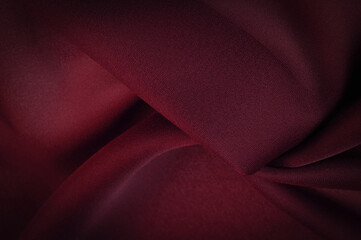 Silk red fabric. Ruby-silk fabric, lightweight silky and comfortable creates a durable silky drape as well as versatility, making it suitable for a wide variety of design applications