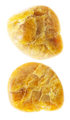 set of clinogumite (clinohumite) stones cutout