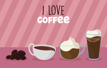 i love coffee banner