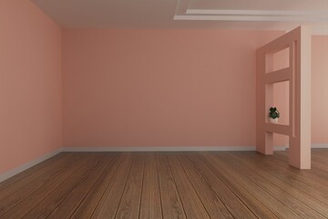 Fototapeta na wymiar empty room interior 3d rendering