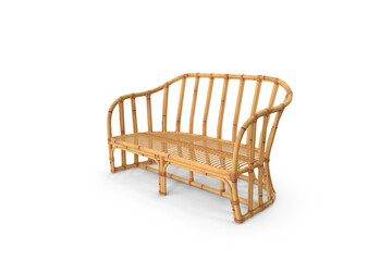 Vintage Bamboo Couch Sofa