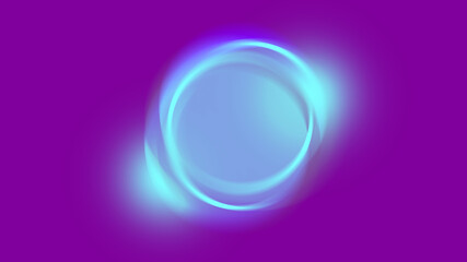 Glowing blue smooth circles abstract background