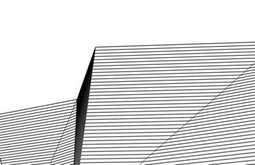 abstract architecture design on white background