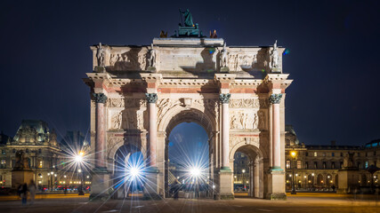Fototapeta na wymiar Arc de Triomphe du Carrousel, Paris, France 