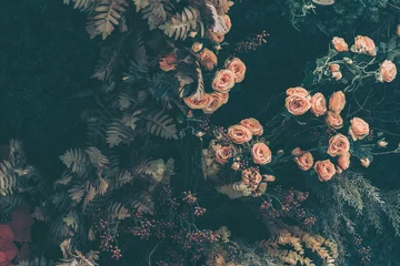 Schöner künstlicher Blumen-Hintergrund, Weinleseart  © joeycheung
