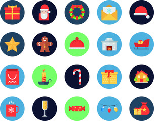 Christmas Xmas Vector icon which is suitable for commercial work and easily modify or edit it

