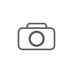 Vector graphic illustration of a simple camera sign. Great for photography designs, photography contest posters, symbols, signs, etc