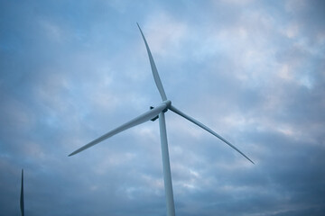 Fototapeta Windmill for electric power production in Denmark. Scandanvia Energy Transition Theme obraz