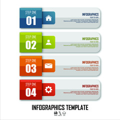 INFOGRAPHICS TEMPLATE WITH A WHITE BACKGROUND