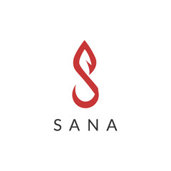 Letter s logo identity. Simple initial s  logo design for visual identity