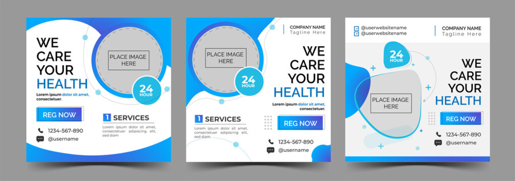 social media healthcare post templete