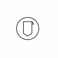 Bookmark icon. Vector illustration for graphic design, Web, UI, app.